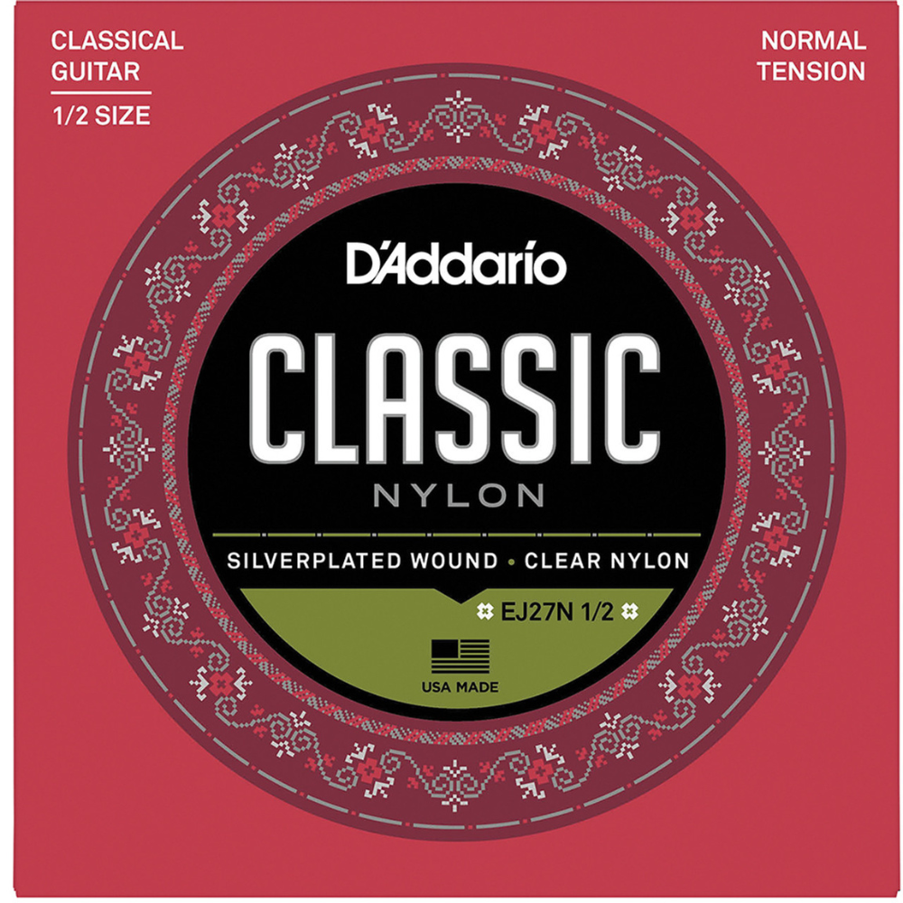 D'Addario EJ27N 1/2 Classical Nylon Normal Tension - Backstage Music