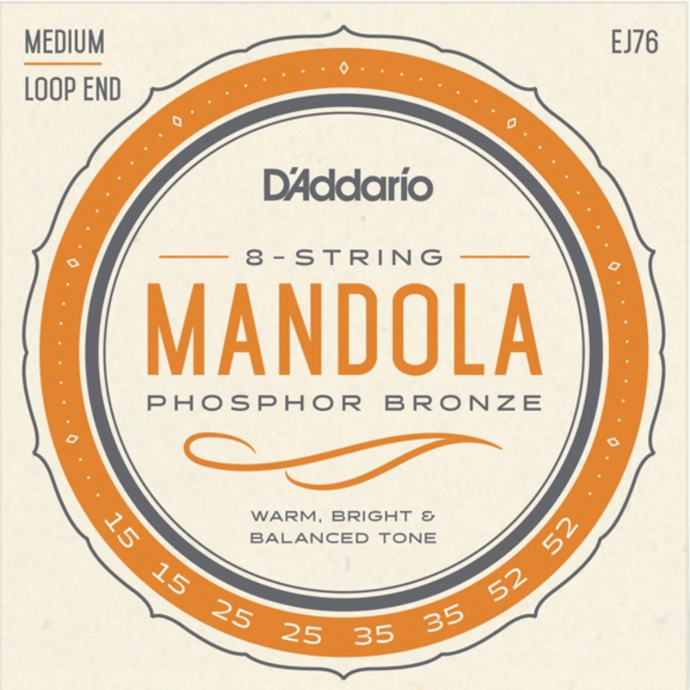 D'Addario EJ76 Mandola Medium Loop-End - Backstage Music