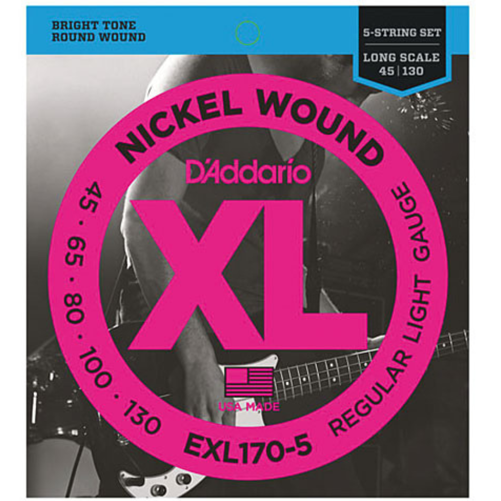 D'Addario EXL170-5 Regular Light - Backstage Music