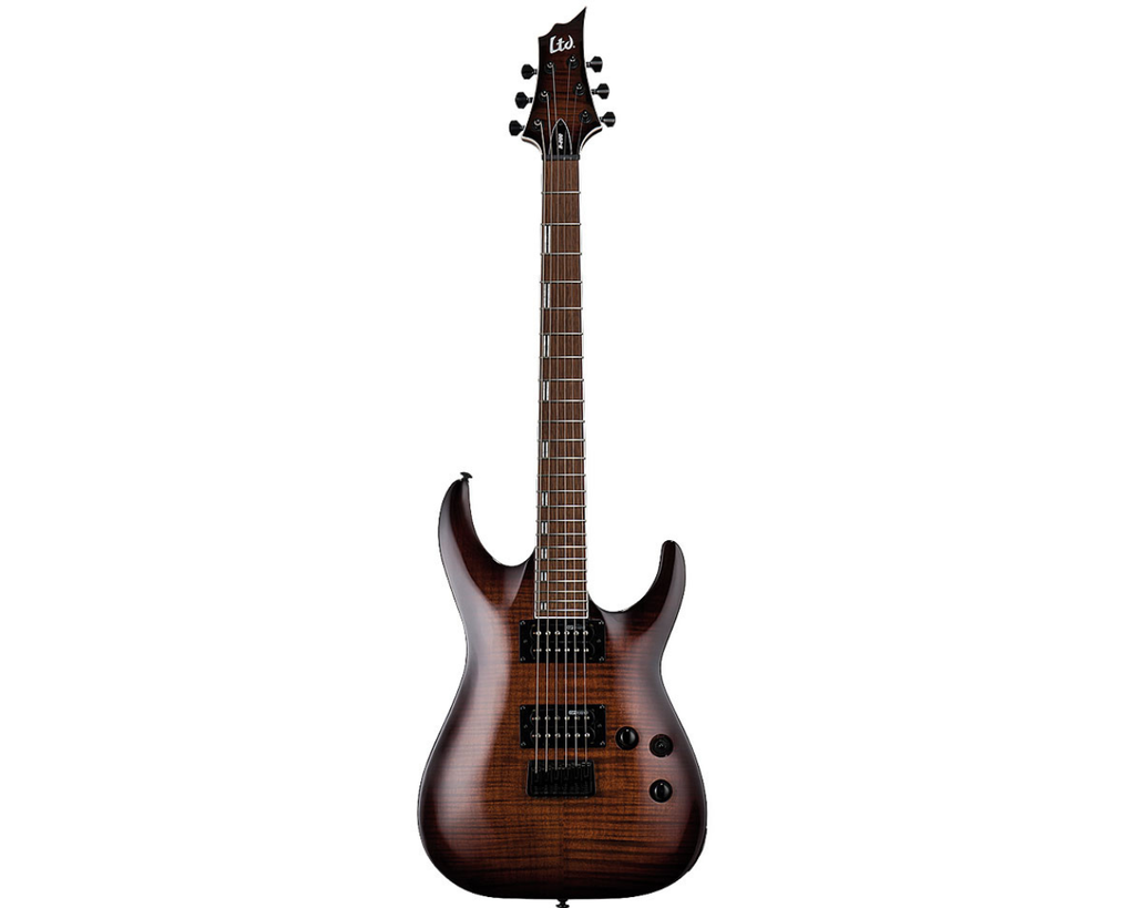 LTD H-200FM DBSB Dark Brown Sunburst - Backstage Music