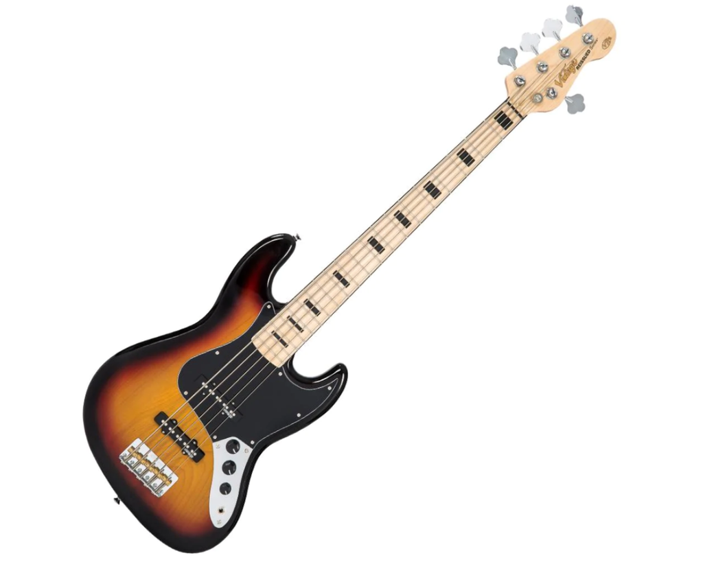 Vintage VJ75 Sunset Sunburst 5 String - Backstage Music