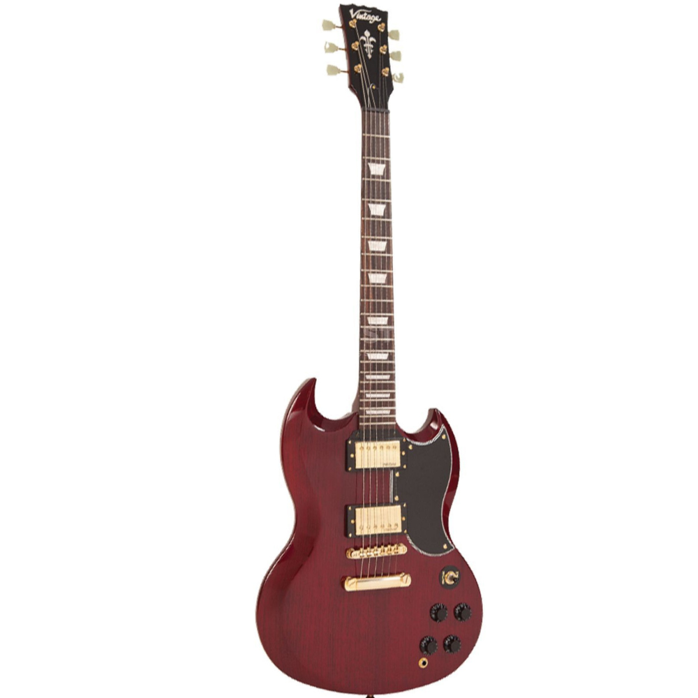 Vintage VS6CG Cherry Red Gold - Backstage Music